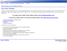 Tablet Screenshot of baycountycourts.com